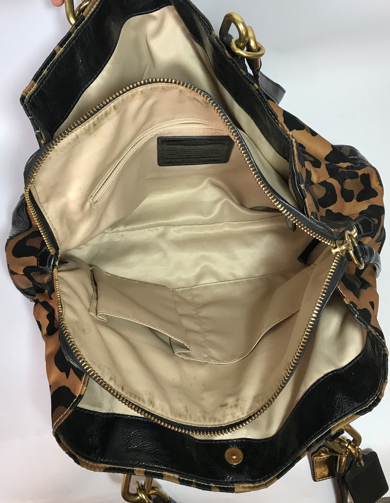 Coach Animal Print & Leather Shoulder Bag | Gently Used | - Secret Stash