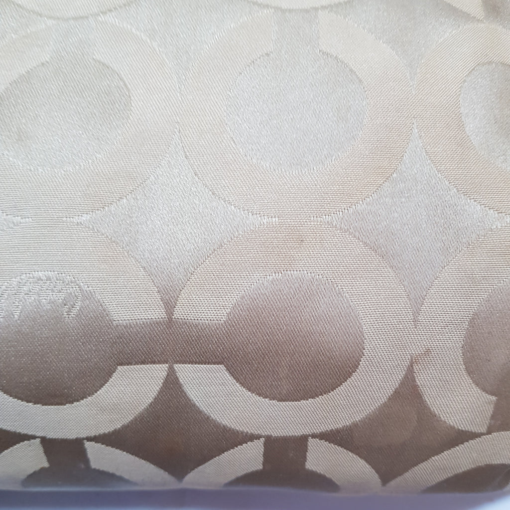 Coach Beige Monogram Canvas & Leather Shoulder Bag | Pre Loved |