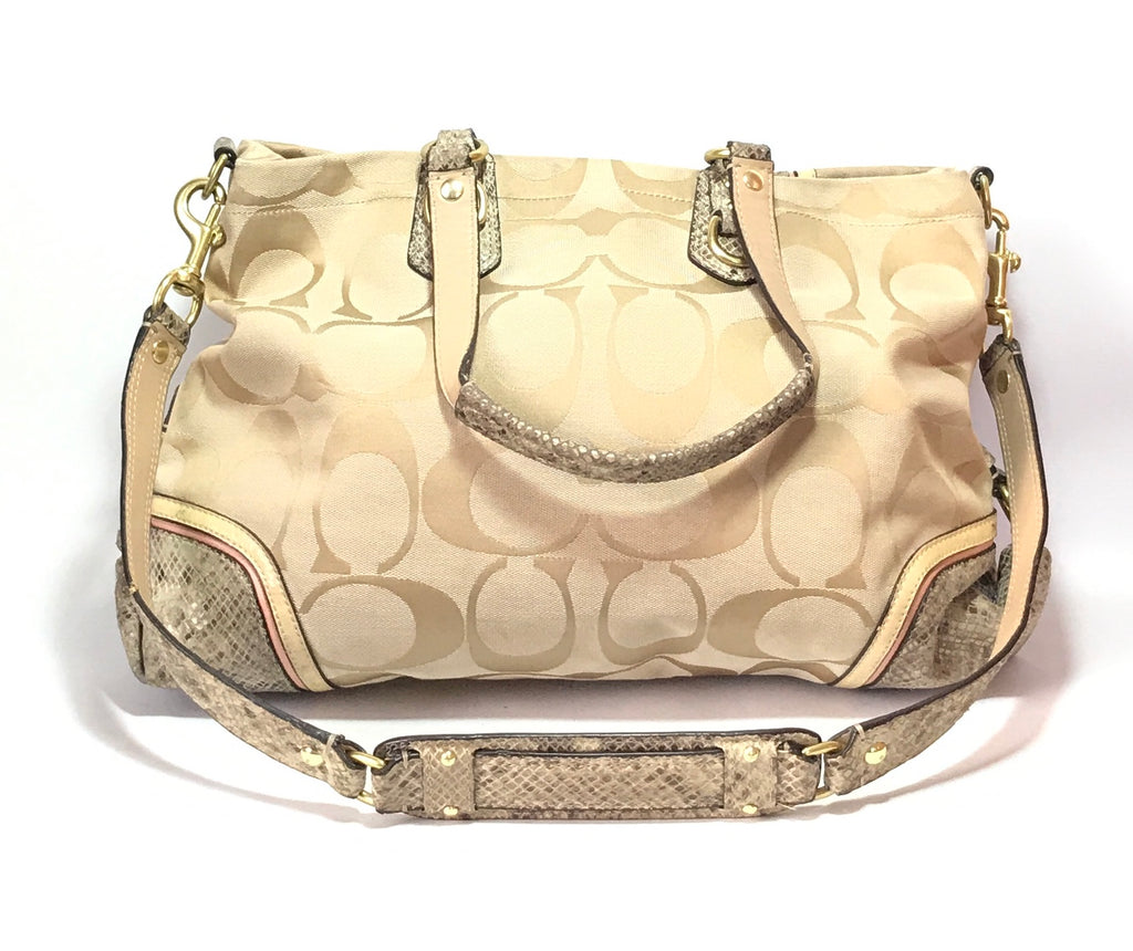 Coach Beige Monogram Shoulder Bag | Pre loved | - Secret Stash