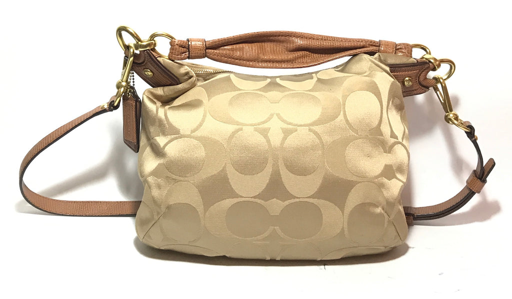 Coach Beige Monogram Canvas Shoulder Bag | Gently Used |