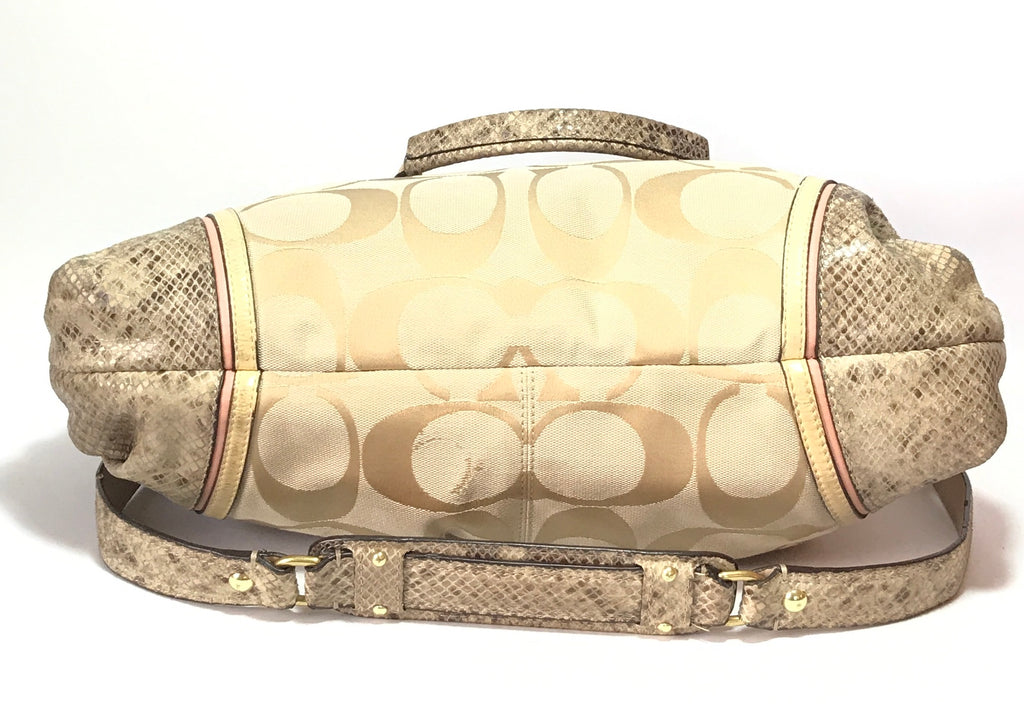 Coach Beige Monogram Shoulder Bag | Pre loved | - Secret Stash