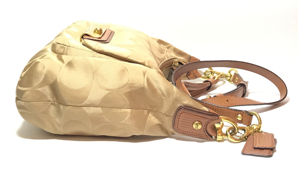 Coach Beige Monogram Canvas Shoulder Bag | Gently Used |