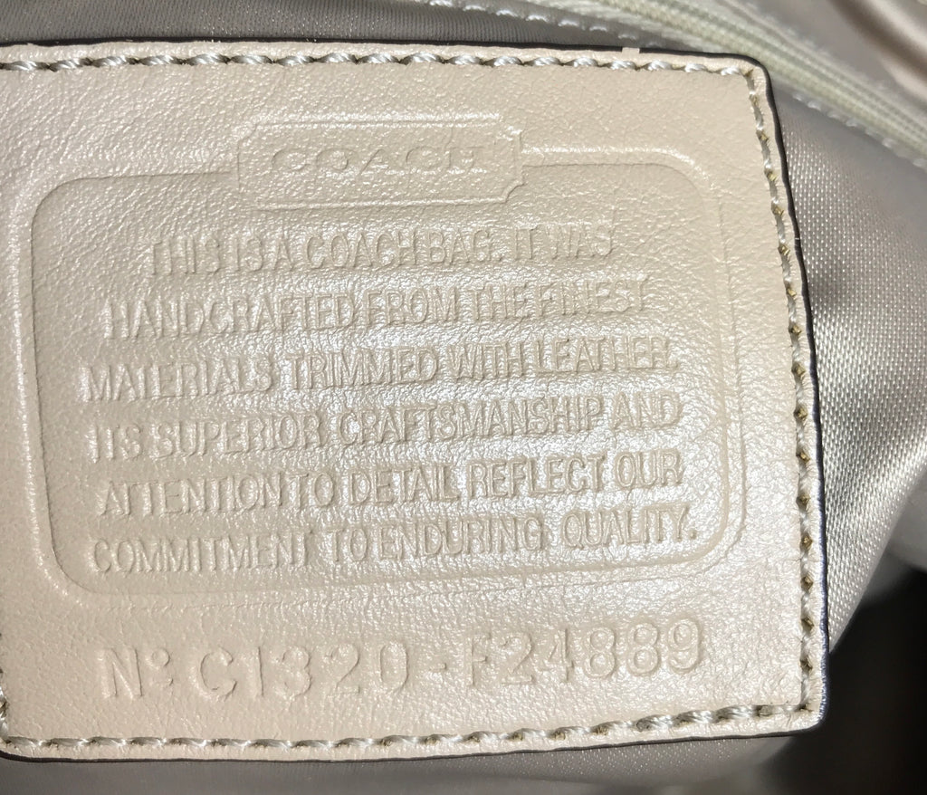Coach Beige Monogram Shoulder Bag | Pre loved | - Secret Stash