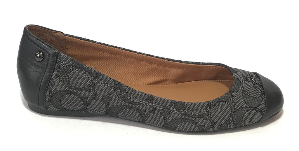 Coach chelsea flats black discount