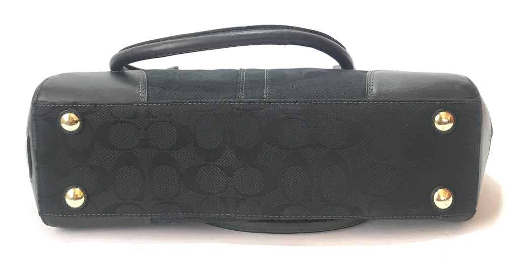 Coach Black Monogram Tote Bag | Pre Loved |