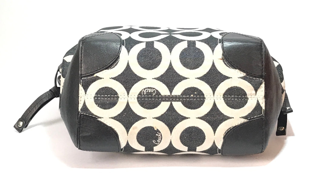 Coach Monogram Black & White Shoulder Bag | Gently Used | - Secret Stash