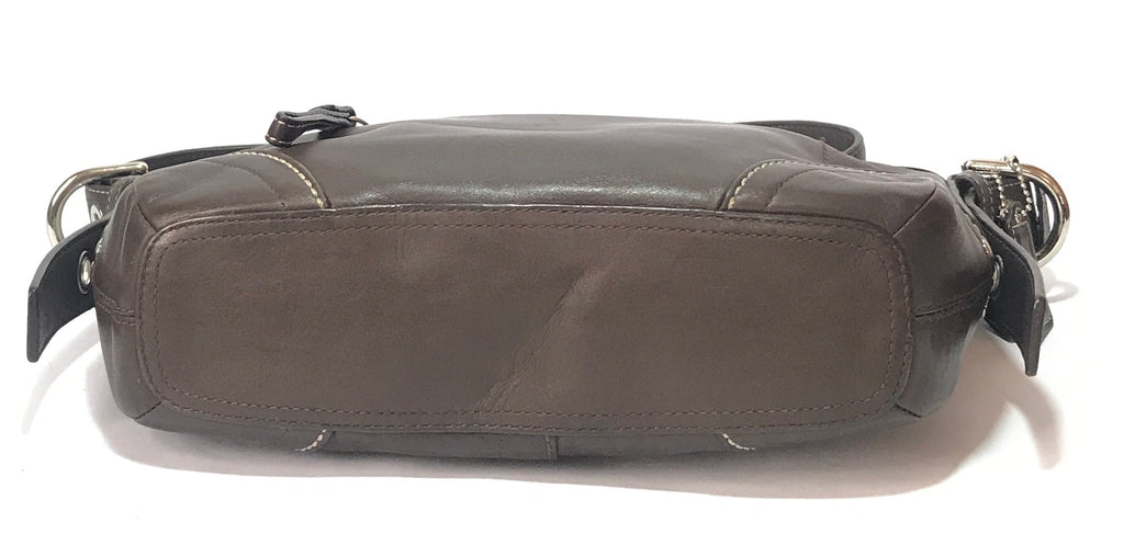 Coach Dark Brown Leather Shoulder Bag | Pre Loved |