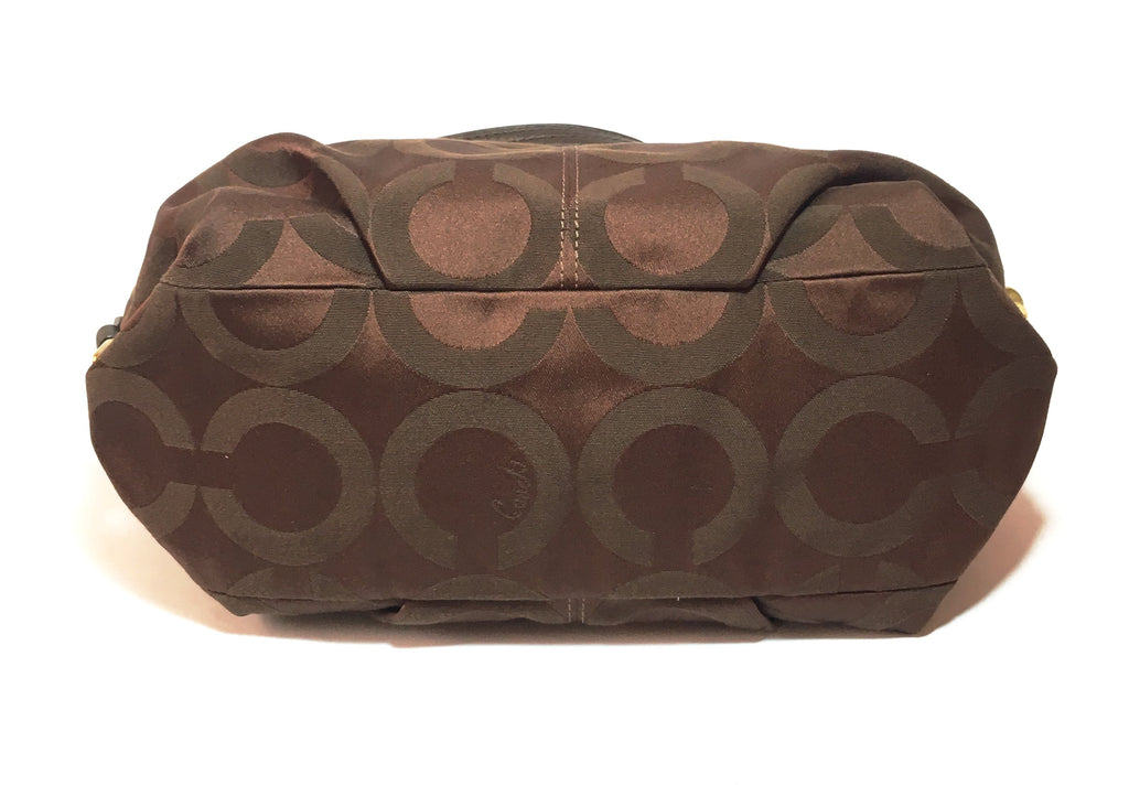 Coach Chocolate Brown Monogram Canvas Shoulder Bag | Gently Used | - Secret Stash