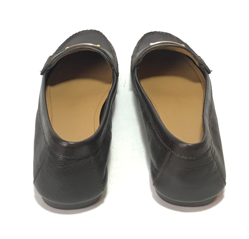 Coach 'Fredrica' Dark Brown Leather Loafers | Pre Loved |