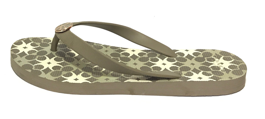Coach Grey Rubber Flip Flops | Gently Used |