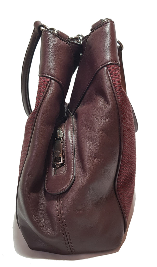 Coach Maroon and Brown Shoulder Bag | Gently Used |