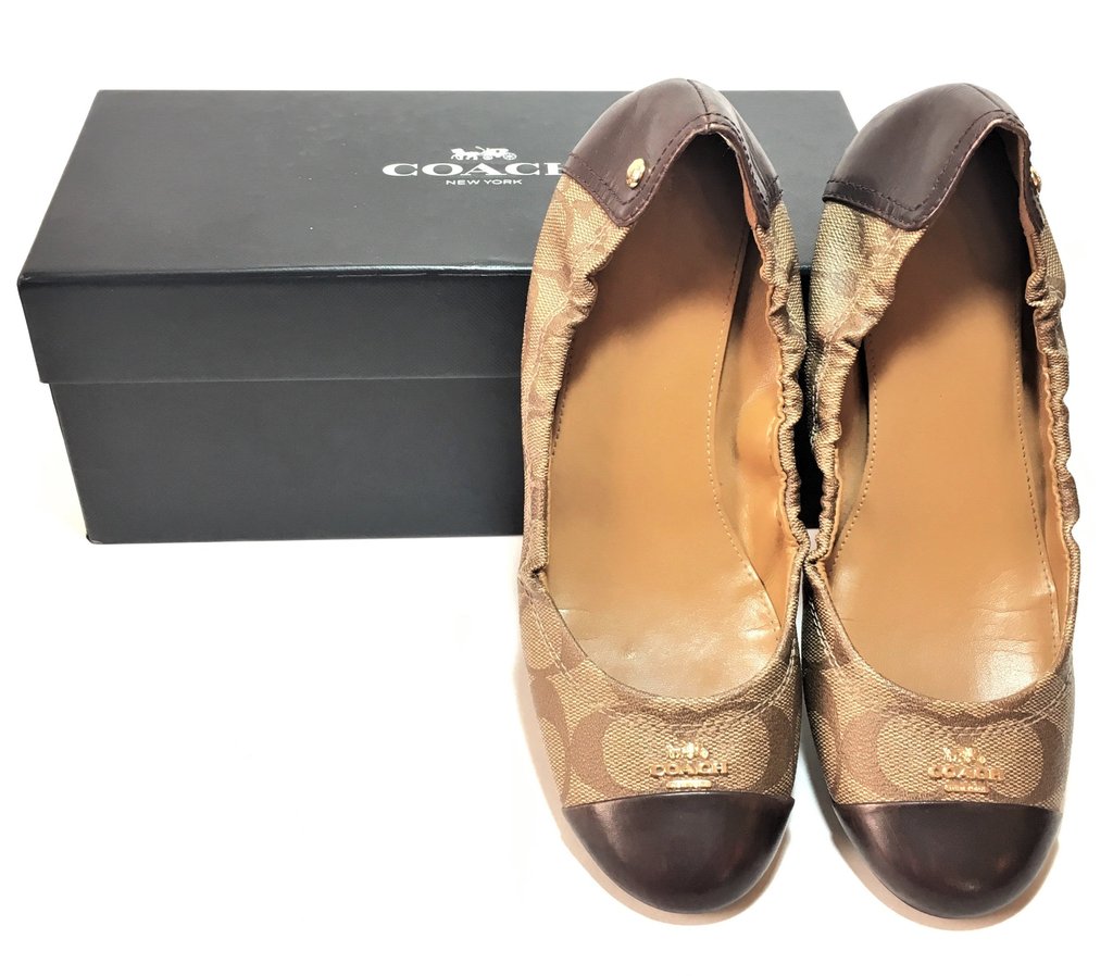 Coach Camilla Khaki Ballet Flats Gently Used Secret Stash