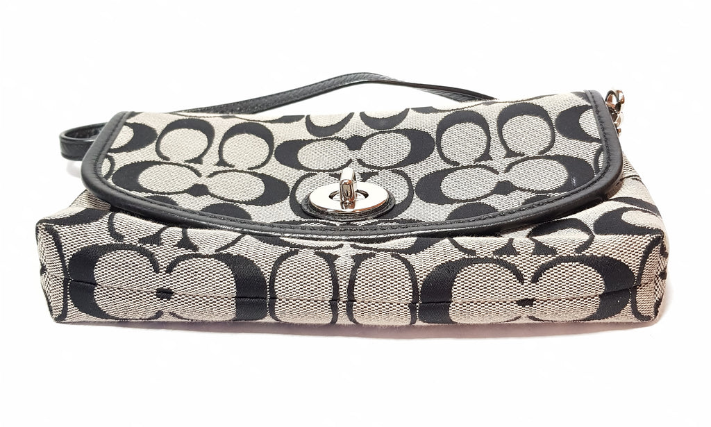 Coach Monogram Canvas Small Wristlet Purse | Like New |