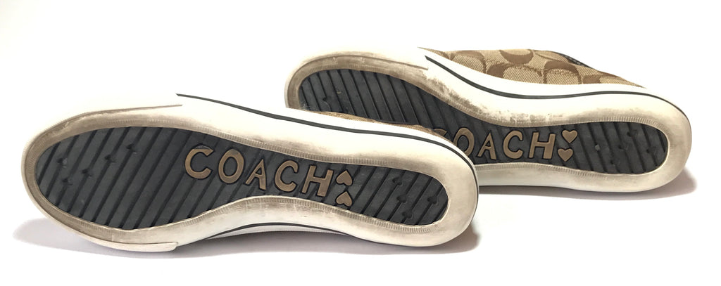 Coach Monogram Canvas Sneakers  | Gently Used |