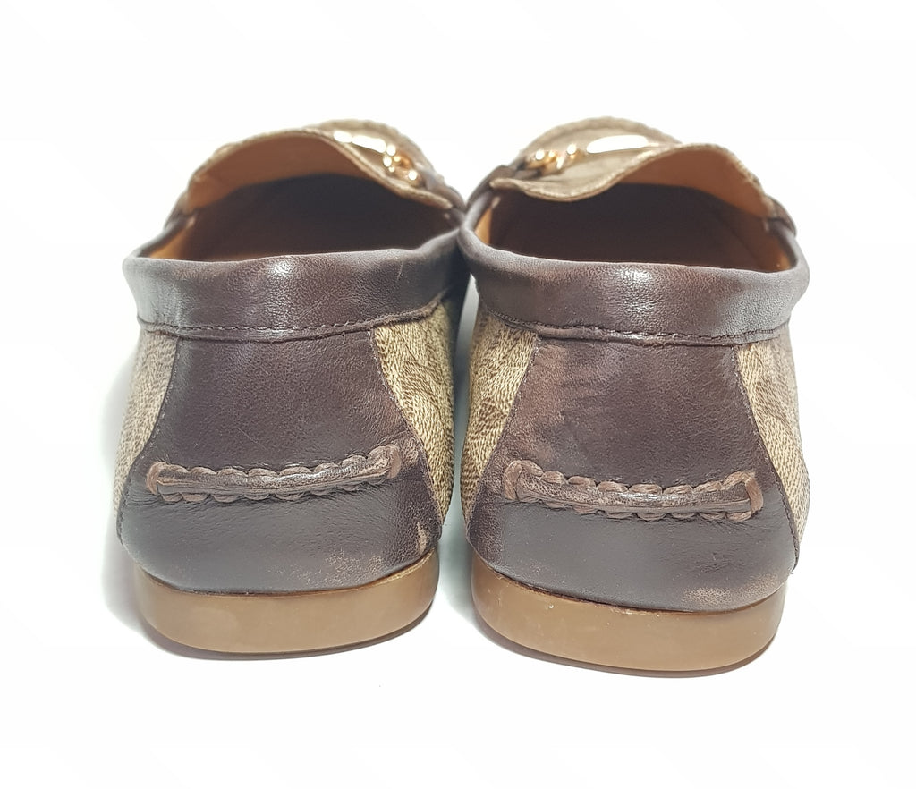 Coach Monogram Coated Canvas Loafers | Gently Used |
