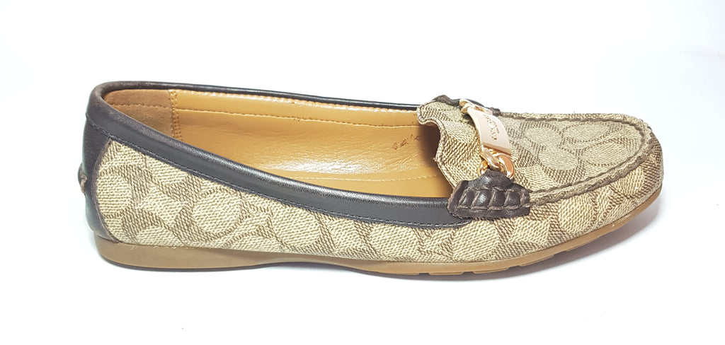 Coach Monogram Coated Canvas Loafers | Gently Used |