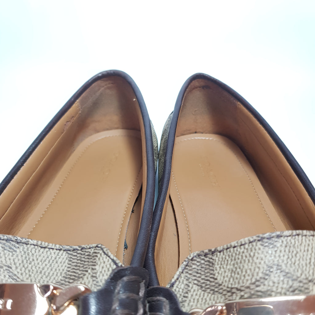 Coach Monogram Coated Canvas Loafers | Gently Used |