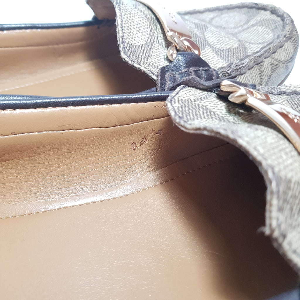 Coach Monogram Coated Canvas Loafers | Gently Used |