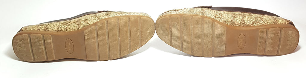 Coach Monogram Coated Canvas Loafers | Gently Used |