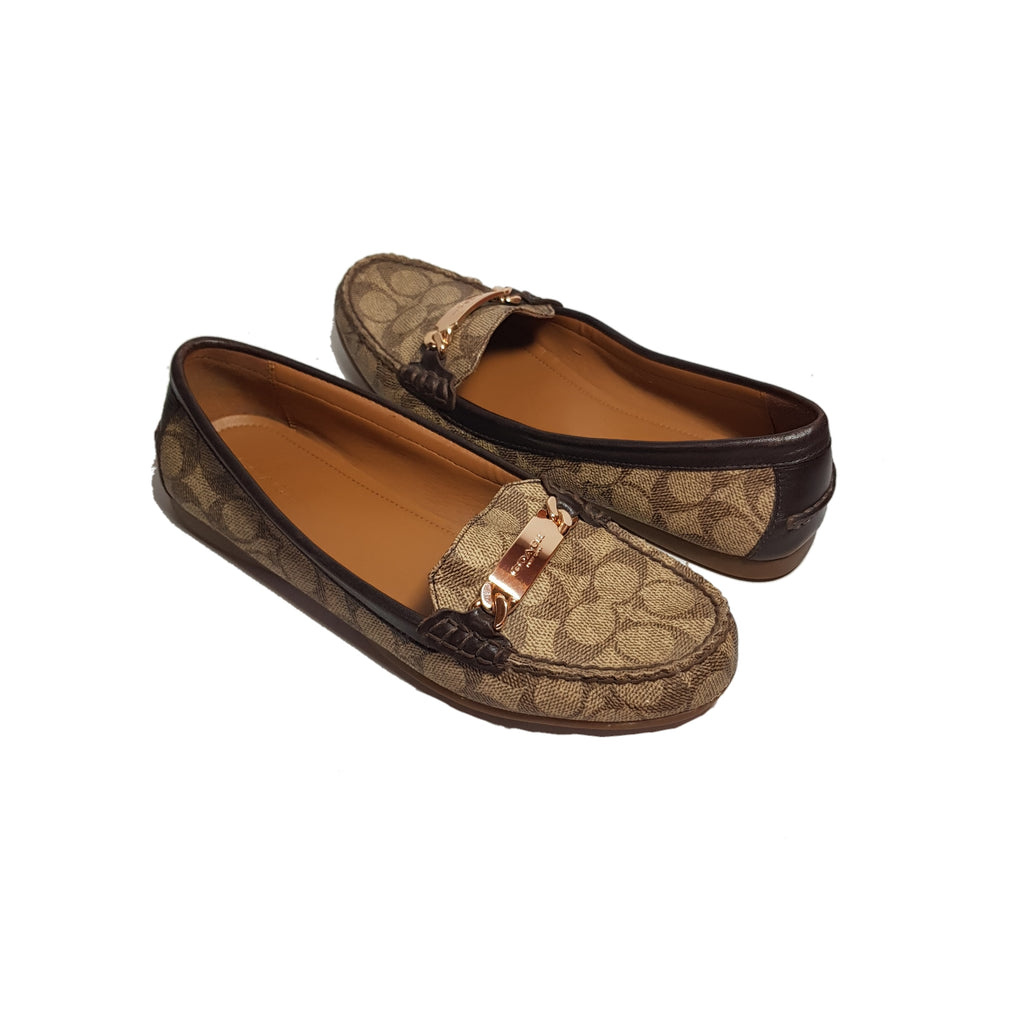 Coach Monogram Coated Canvas Loafers | Gently Used |
