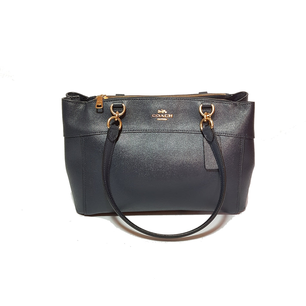 Coach Navy Pebbled Leather Satchel | Pre Loved |
