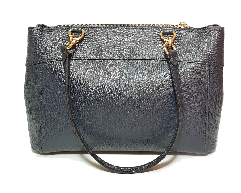 Coach Navy Pebbled Leather Satchel | Pre Loved |