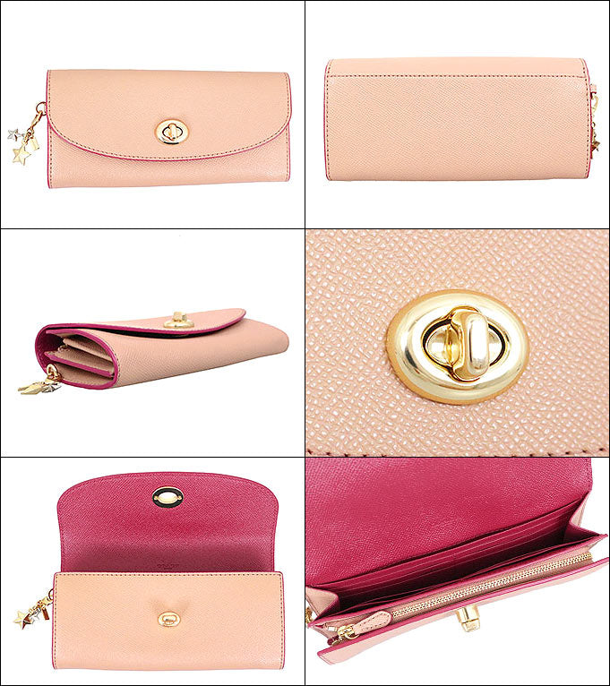 Coach Nude Pink Leather Envelope Wallet | Brand New |