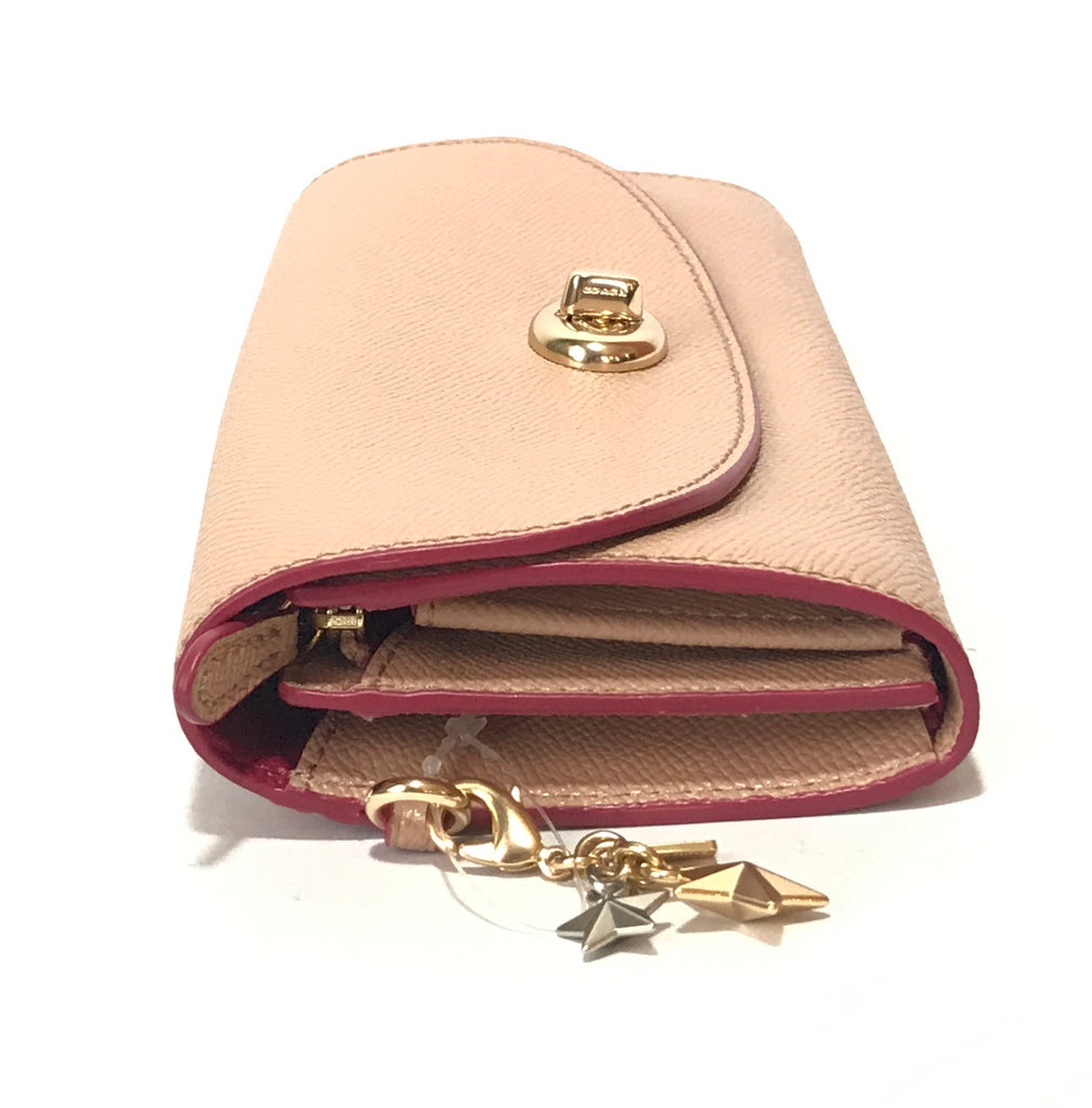 Coach Nude Pink Leather Envelope Wallet | Brand New |