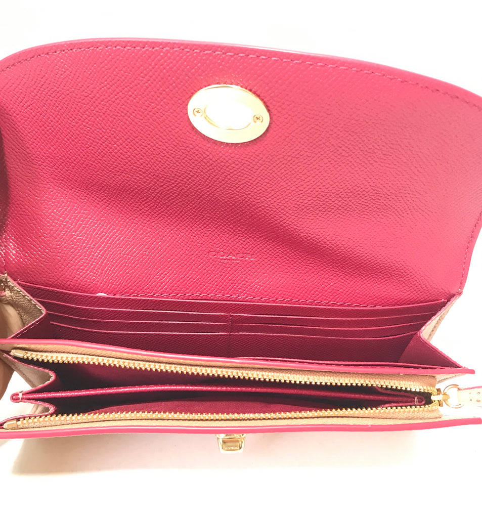 Coach Nude Pink Leather Envelope Wallet | Brand New |
