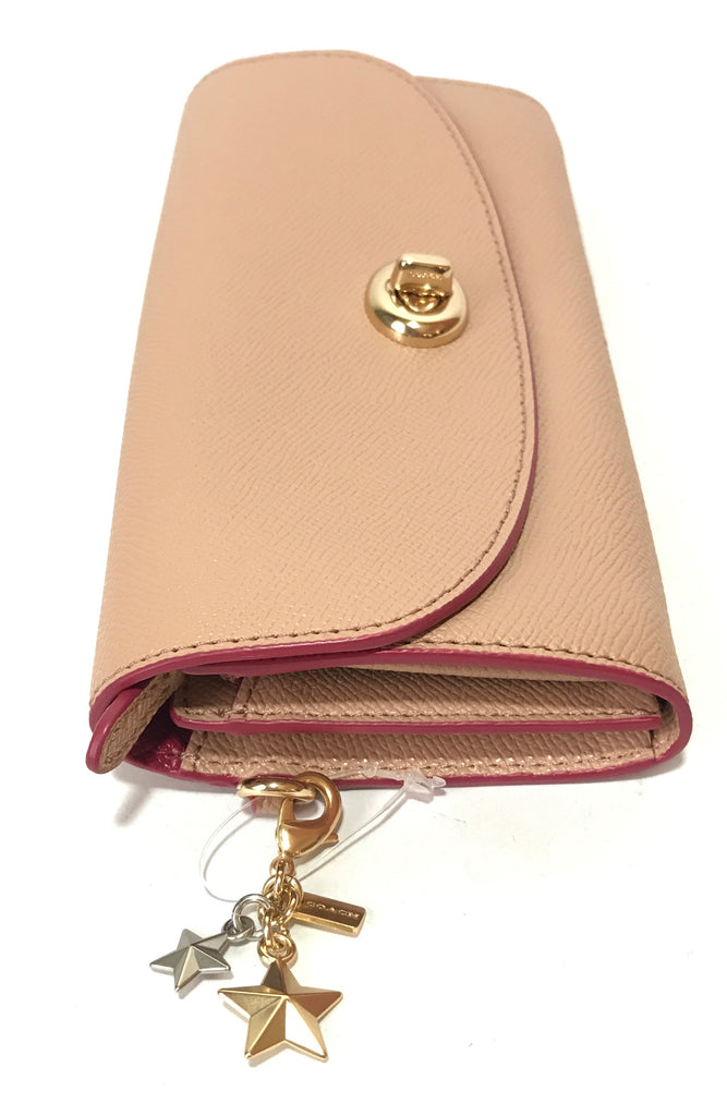 Coach Nude Pink Leather Envelope Wallet | Brand New |