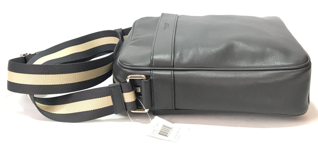 Coach Unisex Navy Leather Flight Bag | Brand New |