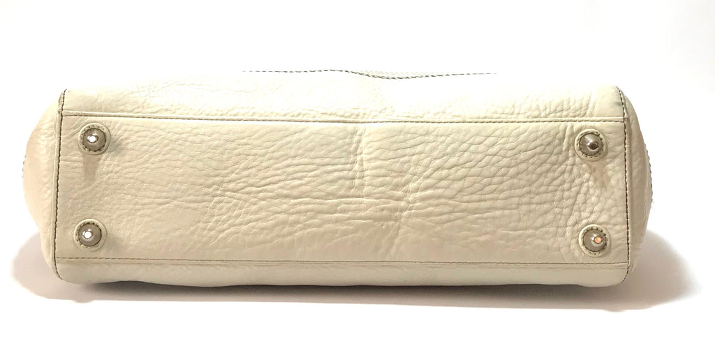 Coach White Pebbled Leather Shoulder Bag | Pre Loved | - Secret Stash