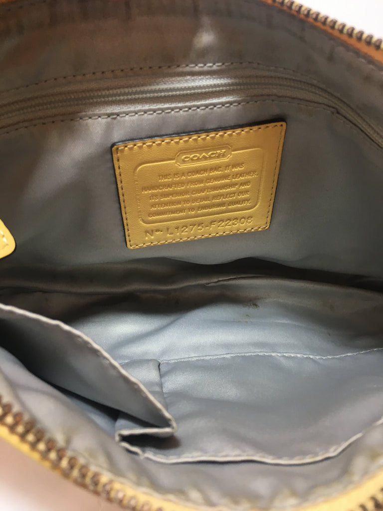 Coach Yellow Leather Shoulder Bag | Pre Loved | - Secret Stash