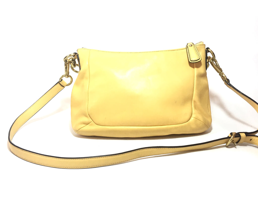 Coach Yellow Leather Shoulder Bag | Pre Loved | - Secret Stash