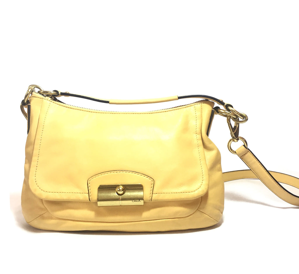 Coach Yellow Leather Shoulder Bag | Pre Loved | - Secret Stash