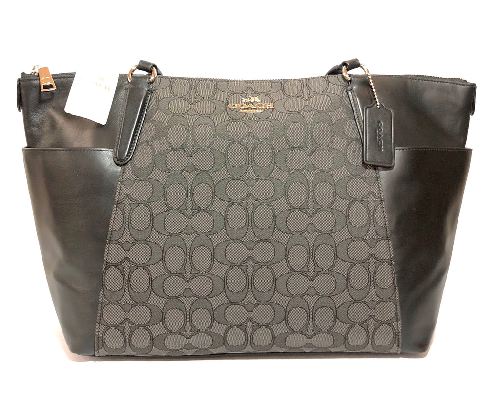 Coach Signature Collection Black & Grey Tote Bag | Brand New | - Secret Stash