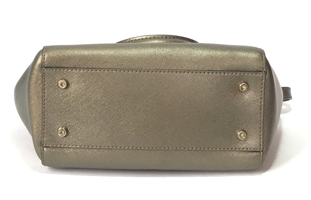 Coccinelle Pewter Mini Leather Cross Body Bag | Gently Used |