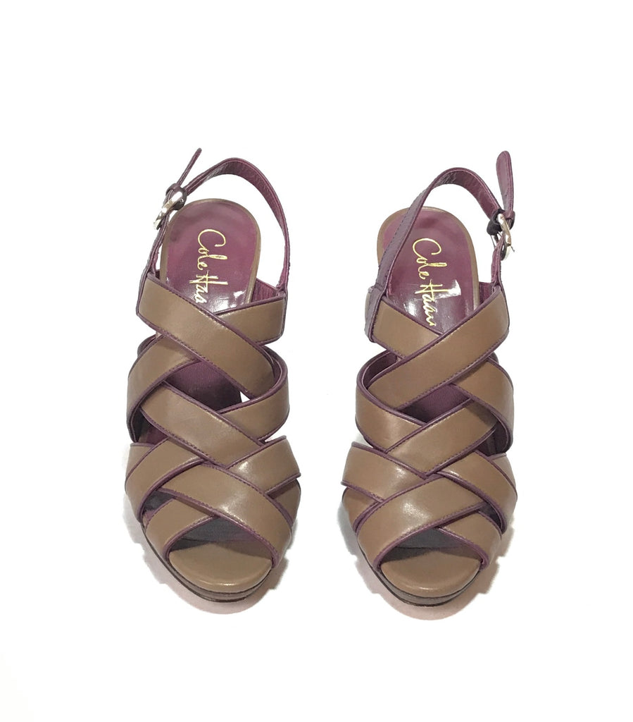 Cole Haan Brown Multi Strap Heels | Like New |