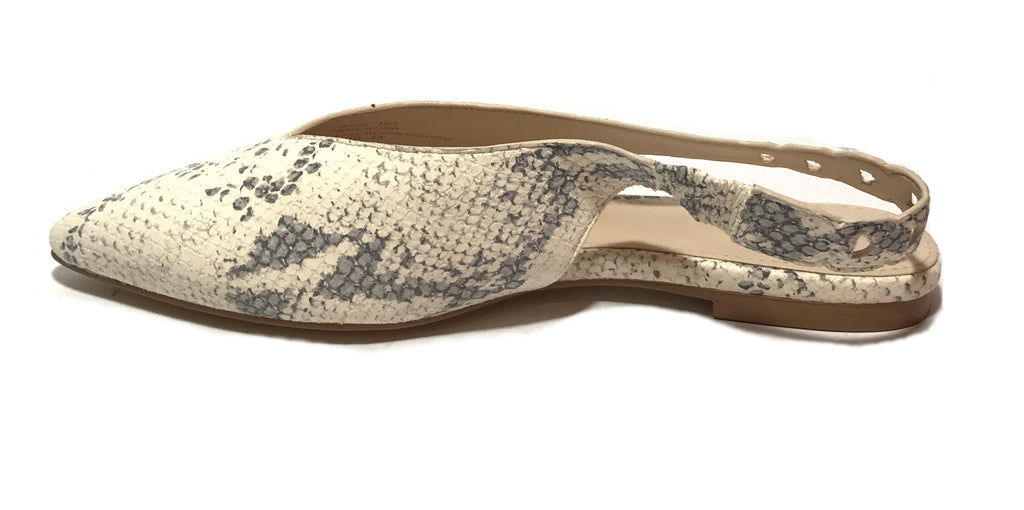Cole Haan White Pointed Leather Mules | Brand New |