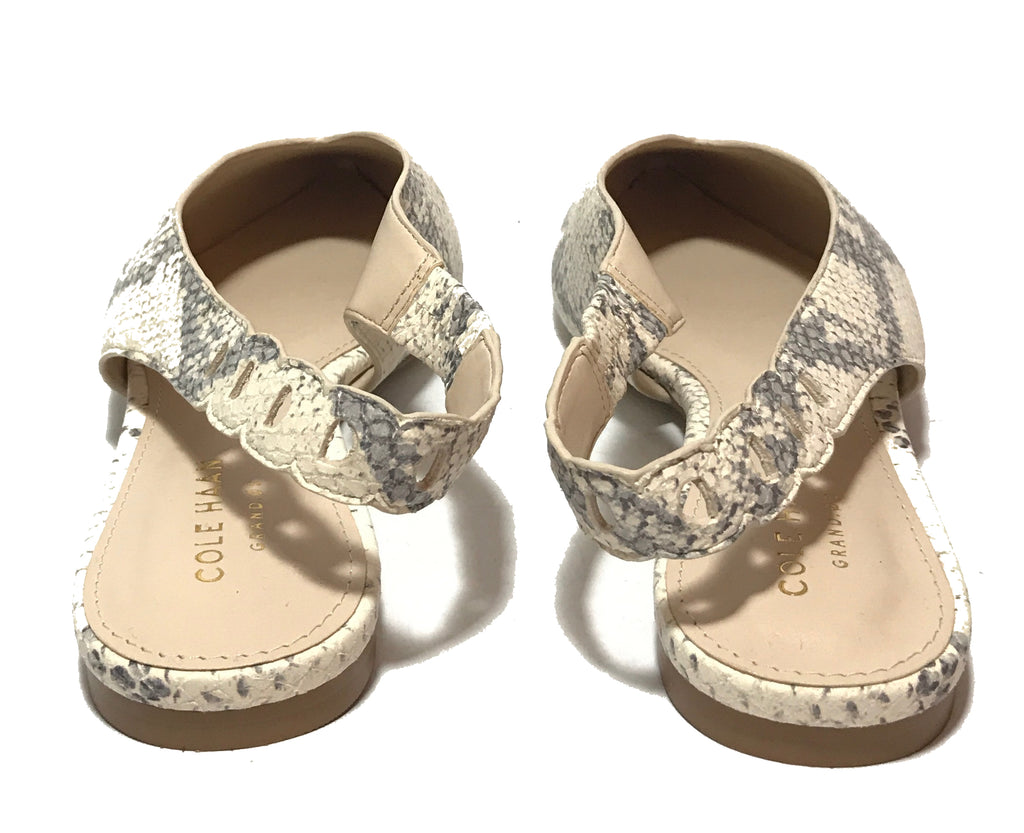 Cole Haan White Pointed Leather Mules | Brand New |