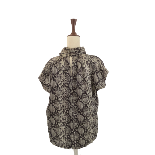 ZARA Snakeprint High-neck Top | Gently Used |