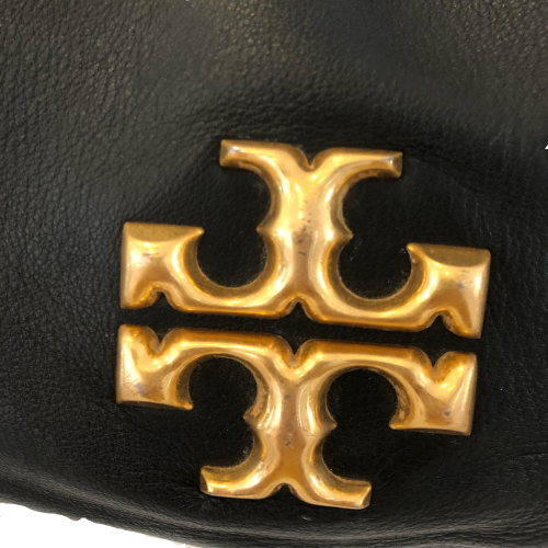 Tory Burch Black Leather 'Kira' Deconstructed  Hobo Bag | Pre Loved |