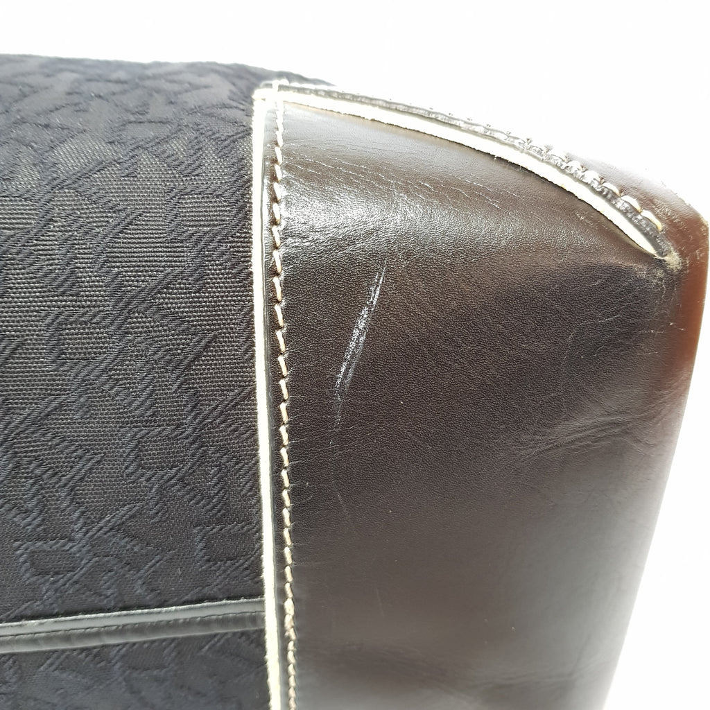 DKNY Black Monogram Shoulder Bag | Pre Loved |