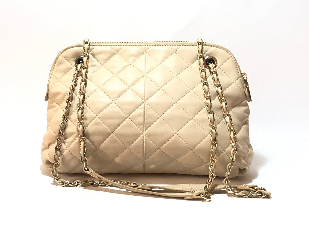 DKNY Ivory Quilted Leather Bag | Pre Loved | - Secret Stash