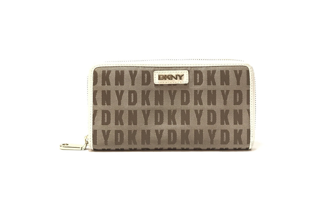 DKNY Monogram Canvas Continental Wallet | Pre Loved |
