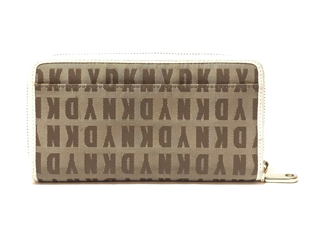 DKNY Monogram Canvas Continental Wallet | Pre Loved |