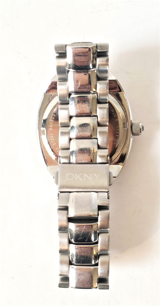 DKNY Stainless Steel Rhinestone Watch | Pre Loved |