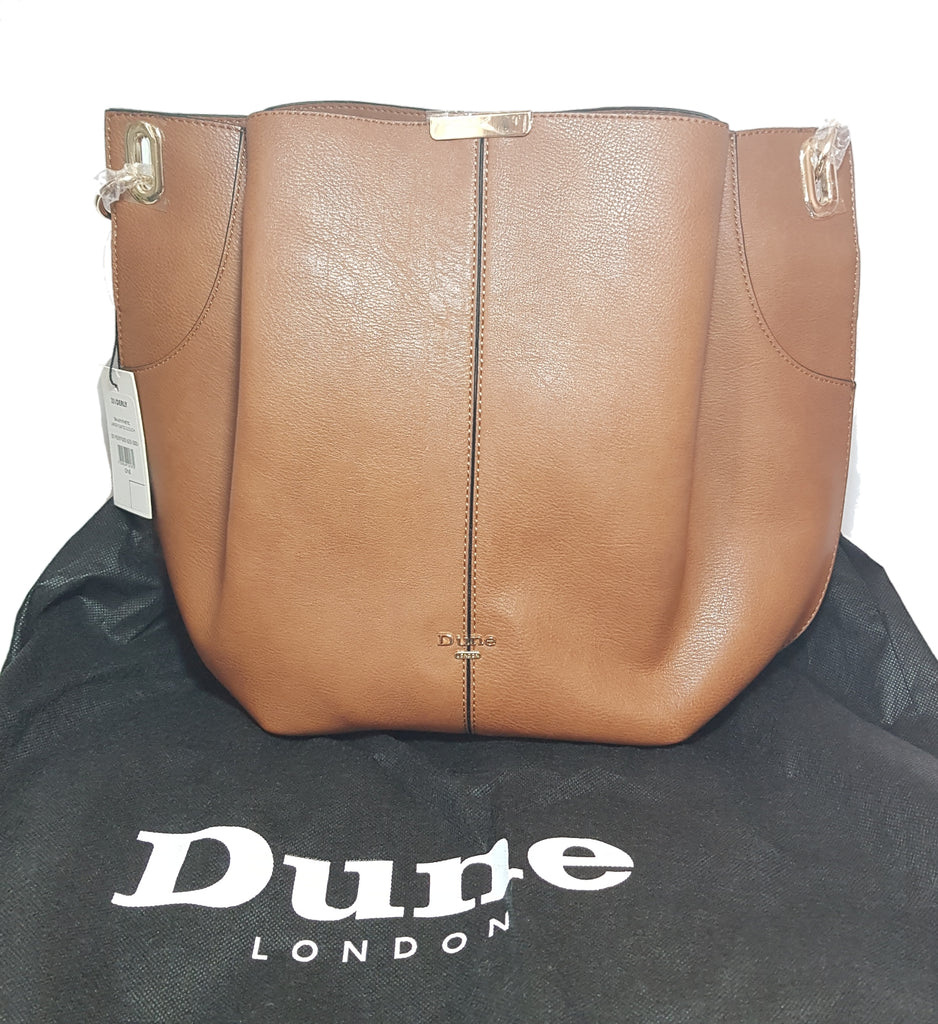 Dune Tan 'Derly' Large Shoulder Bag | Brand New |