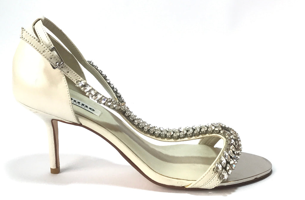 DUNE 'MELODEE' Crystal Rhinestone D'ORSAY Heels | Gently Used |
