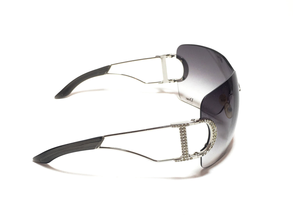 Christian Dior DIORLY 1 Rhinestone Wraparound Sunglasses | Pre Loved | - Secret Stash